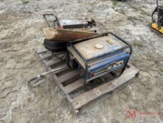 CONTENTS OF PALLET PORTABLE GENERATOR, SHOP HEATER