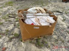 CONTENTS OF PALLET VARIOUS SHOP SUPPLIES AND TOOLS