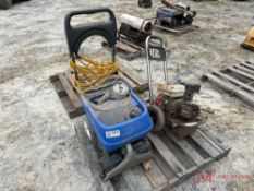 CONTENTS OF PALLET BE COMMERCIAL PRESSURE WASHER, ELECTRIC FLOOR CLEANER