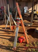 LEICA TRANSIT, TRIPOD, & GRADE STAKE