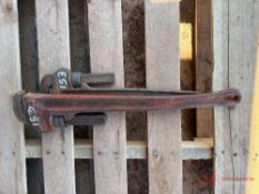 (2) PIPE WRENCHES