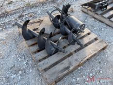 HYDRAULIC AUGER W/ 2 BITS MINI EXCAVATOR ATTACHMENT