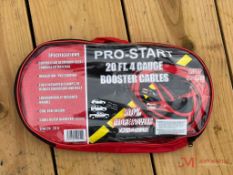 (1) NEW PRO-START 4 GAUGE 20' BOOSTER CABLE