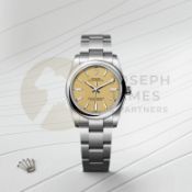 ROLEX OYSTER PERPETUAL *ALL NEW 2025 RELEASE - UNWORN* BEIGE DIAL - OYSTER STEEL *BEAT THE WAIT*