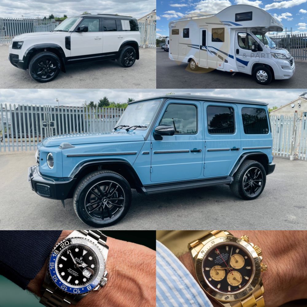 *Luxury Auction* ~ 2026 Mercedes-Benz G450d *AMG Premium Plus* ~ 2026 Land Rover Defender 110 *X-Dynamic HSE* ~ 2026 Rimor Superbrig *Motorhome*