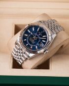 ROLEX SKYDWELLER *42MM BLUE DIAL* (MAY 2026 - NEW & UNWORN) 18CT WHITE GOLD / JUBILEE BRACELET