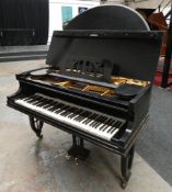 Knake Münster Baby Grand Piano With Half-Moon Lid in Ebonised Cabinet