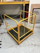 Pair Of Extension Forks & Yellow Forklift Platform Cage