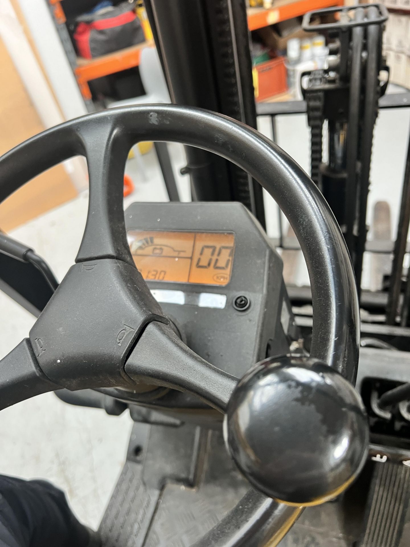 Caterpillar EP16 3-Wheel Electric Counterbalance Ride-On Fork Lift Truck - Image 6 of 6