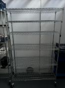 7 x Bays of Stainless Steel Mobile Racking