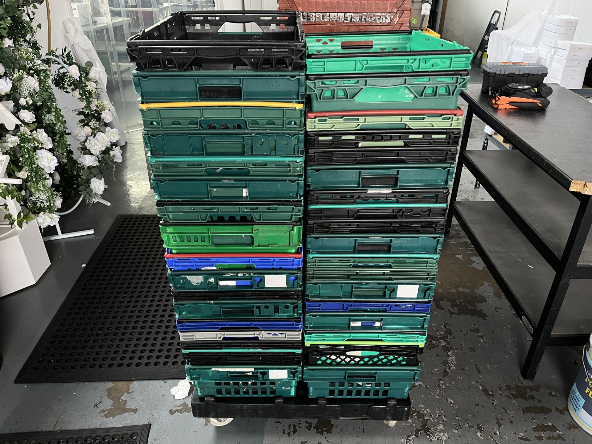 Various Plastic Storage Crates - As Pictured - Image 3 of 4