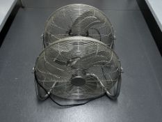 2 x Portable Floor Fans