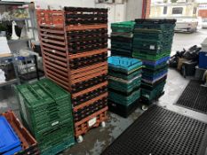 Various Plastic Storage Crates - As Pictured