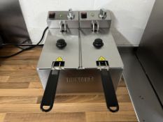 Buffalo Table Top Dual Basket Fryer