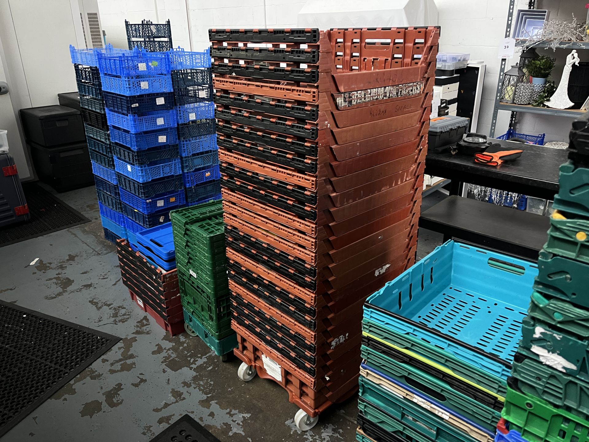 Various Plastic Storage Crates - As Pictured - Image 4 of 4