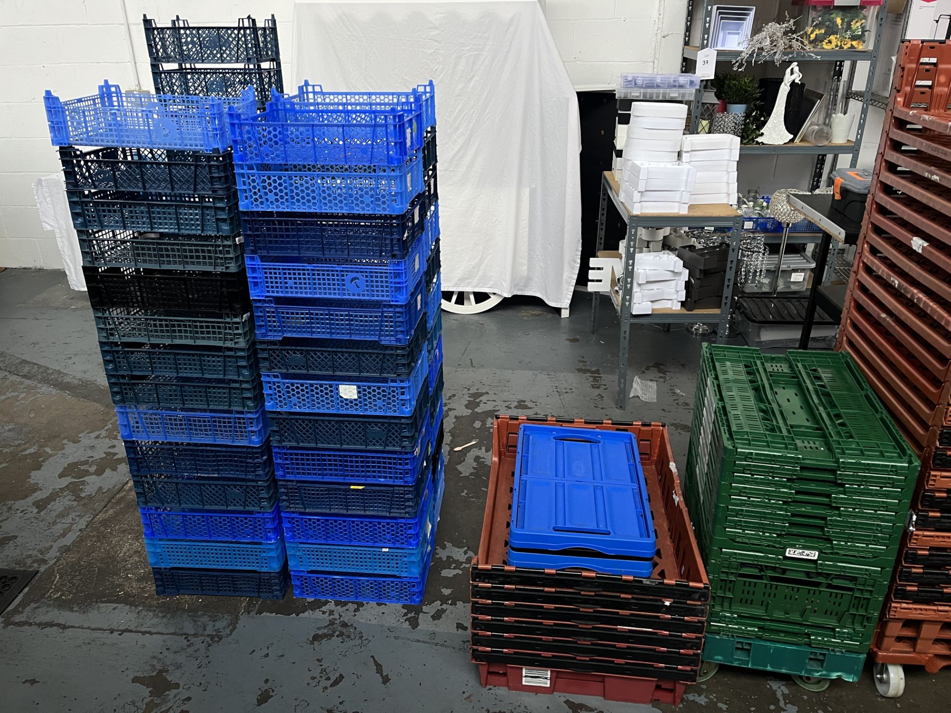 Various Plastic Storage Crates - As Pictured - Image 2 of 4