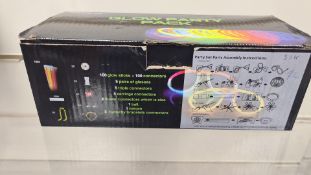 50 packs of Party Glow stick sets ( 200 glowsticks in pack ) come with all attachments to make nov
