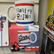 12pcs Harley Quinn branded licence mug - rrp £12.99/mug