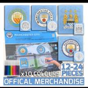 50pcs Manchester City official licensed jigsaw set - premium quality with pyo crest jigsaws and mark
