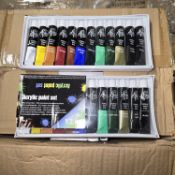 20pcs Brand new Acrylic paint set - rrp £7.99.