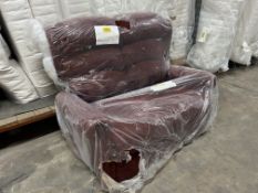 2 Seater Static Sofa in Red
