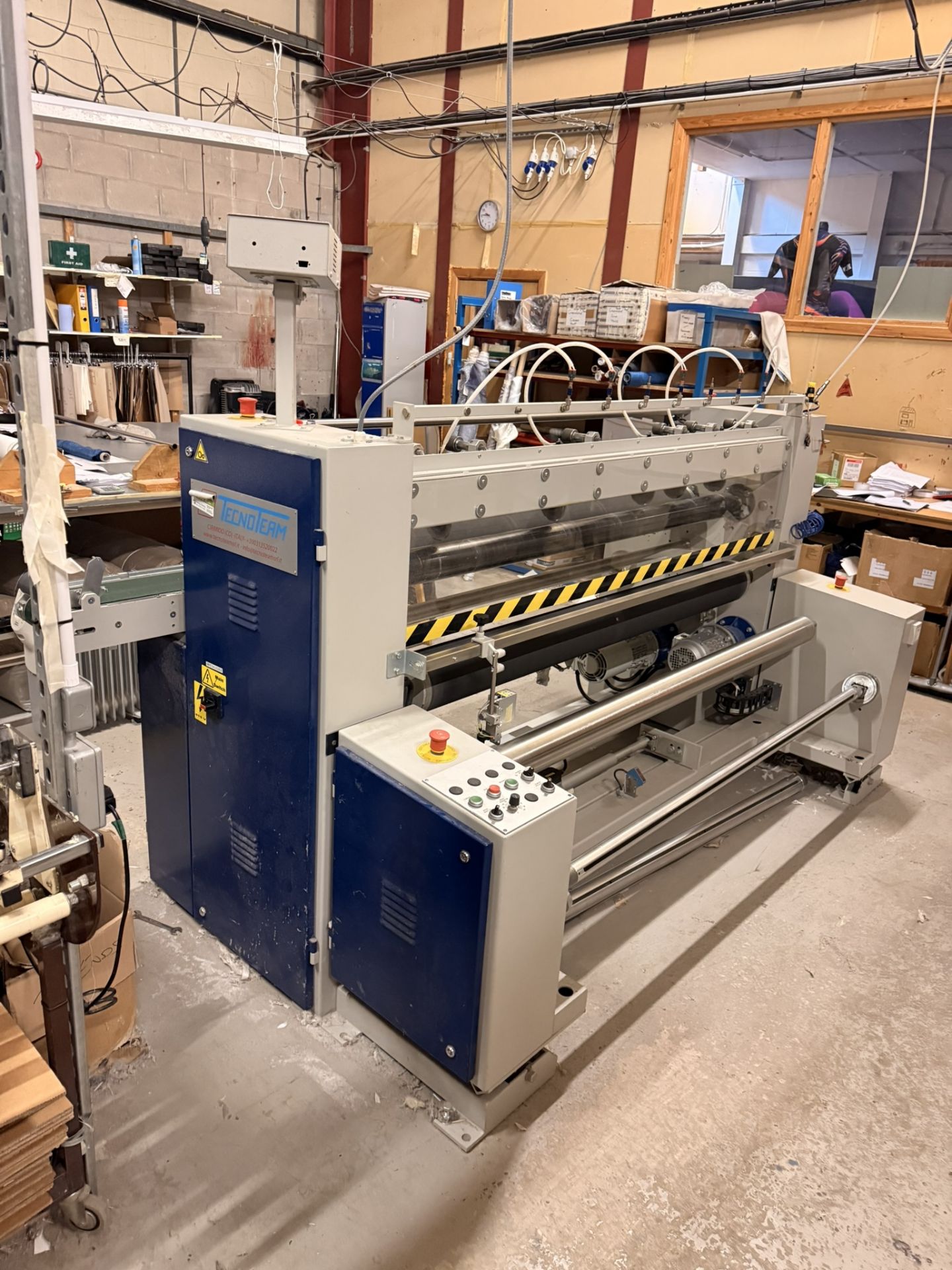 Techno Team Fabric Cutting/Trimming & Rolling Machine Model 2A 2M S/N 14121 YOM 2014 - Image 8 of 14