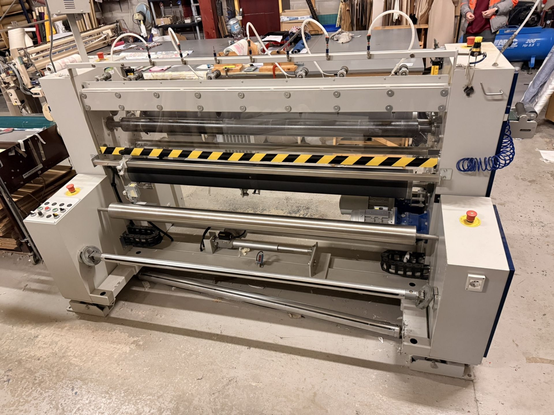 Techno Team Fabric Cutting/Trimming & Rolling Machine Model 2A 2M S/N 14121 YOM 2014 - Image 7 of 14