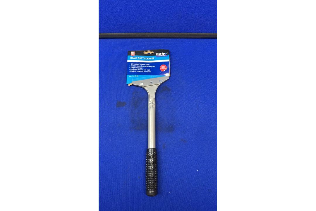 10 x BlueSpot Heavy Duty Scraper 100mm Blade, Lifetime Warranty, Handle Storage, Stock Code 36406 - Image 1 of 4