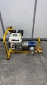 Honda GP160 engine-driven portable 2” pit winches with steel frame and emergency stop
