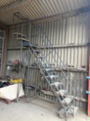 Industrial 10 Tread Mobile Platform Steps