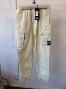MASTRUM SS24 COTTON CARGO PANT BEIGE (RFP: £175) SIZE: M