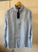 TH SS25 L/S BD LINEN SHIRT LT BLUE (RFP: £99) SIZE: XL