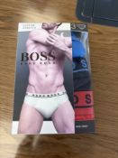 BOSS LW SS18 3PK BRIEF MULTI COLOUR (RFP: £35) SIZE: XXL