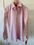 BOSS HUGO KENNO L/S SHIRT DUSKY PINK (RFP: £65) SIZE: 40