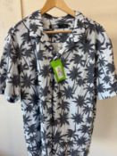KL SS24 S/S CUBAN COLLAR SHIRT GREEN (RFP: £195) SIZE: XL