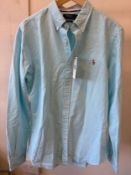POLO RL SS23 CLASSIC L/S OXFORD SHIRT BLUE (RFP: £115) SIZE: L