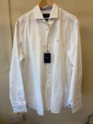 HACKETT SS23 L/S KENT SHIRT WHITE (RFP: £95) SIZE: XL