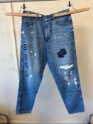 BOSS OL PRE TATUM BC DITRESSED JEAN (RFP: £219) SIZE: 36