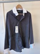 KL AW25 L/S HIGH COLLAR SHIRT BLACK (RFP: £169) SIZE: 43