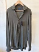 P&S AW24 BUTTON THRU INTERLOCK SHIRT GREEN (RFP: £175) SIZE: 43