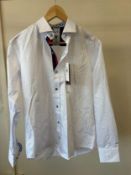 MARC DARCY BR ALFIE L/S SHIRT WHITE (RFP: £49) SIZE: S