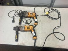 DeWalt Dry Diamond Drill 1300W x2