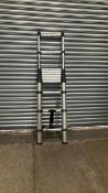 8.5 ft Aluminum Telescopic Extension Ladder, 330 lbs Capacity, EN131 Certified