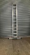 Lyte Triple Extension Aluminum Ladder, 6.92m Extended Length, 150kg Load Capacity