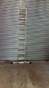 TB Davies 16.4 ft (5.0m) Double Extension Ladder, EN131 Pro, 150kg Capacity, Aluminum