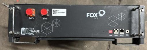 FoxESS HV2600 Lithium Iron Phosphate Battery Storage 2.56kWh 51.2V 50A Rack Mount