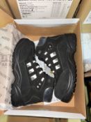 17x TUFFSAFE SILICONE BLACK HIKER WORK BOOTS - SIZE 5