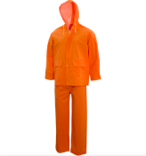 40x TUFFSAFE 2pc HI VIS RAINSUIT - JACKETS AND TROUSERS - ORANGE - NEW SEALED