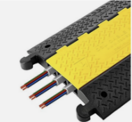 PALLET OF 19x HEAVY DUTY CABLE PROTECTOR ROAD TRAFFIC BUMPS - 3 CABLE CHANNELS - 600x900mm UNITS, RR