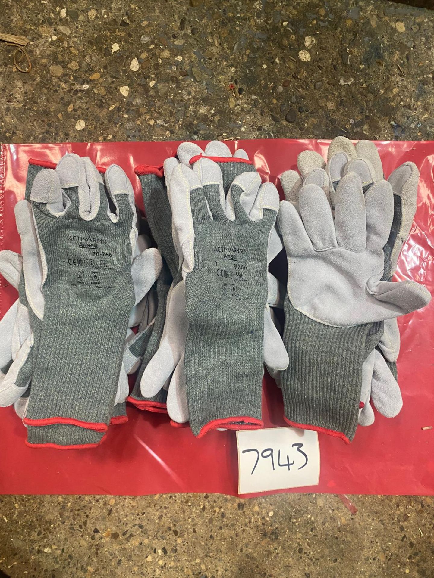 13 PAIRS ANSELL ACTIVARMR 70-766 GLOVES SIZE 7